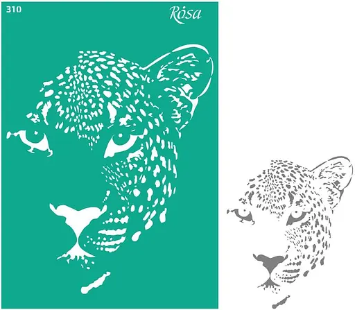 Трафарет багаторазовий самоклеючий №310 серія Тварини А4 (21×29,7см) Rosa TALENT