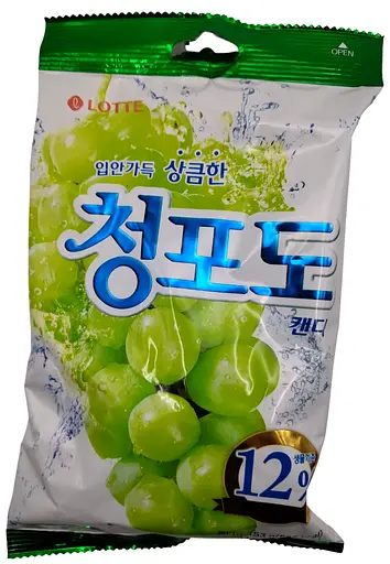 Цукерки жувальні Lotte Malang Cheongpodo Candy зі смаком винограду 153 г
