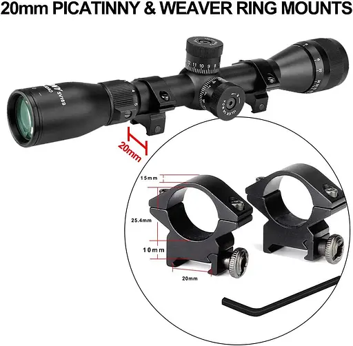 Приціл для мисливського прицілу SVBONY SV169 3-9x32 AO - фото 6