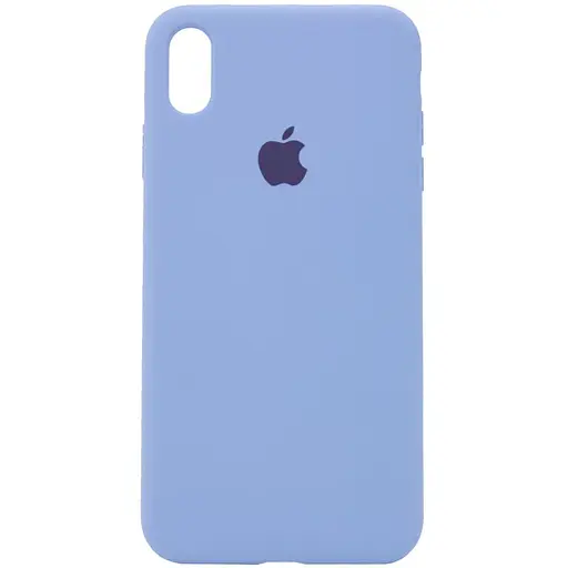 Чехол Silicone Case Full Protective AA для Apple iPhone XS Max 6.5 Голубой/Lilac Blue