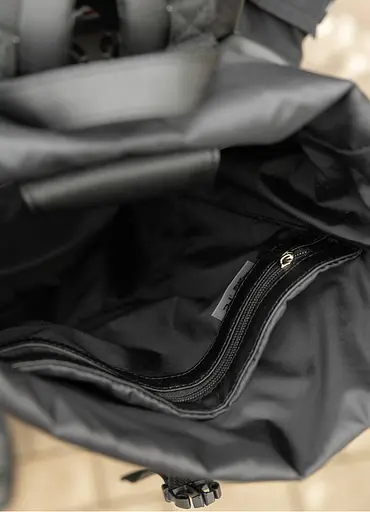 Мужской рюкзак ролл Sambag RollTop Double черный 41 х 27 х 18 см (24330001m) - фото 7