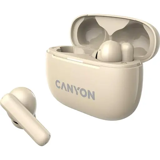 Навушники Canyon TWS headset OnGo TWS-10 ANC+ENC Beige (CNS-TWS10BG) - фото 3