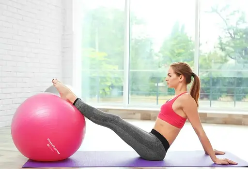 М'яч для фітнесу (фітбол) Power System PS-4013 Ø75 cm PRO Gymball Pink (4013PI-0) - фото 8