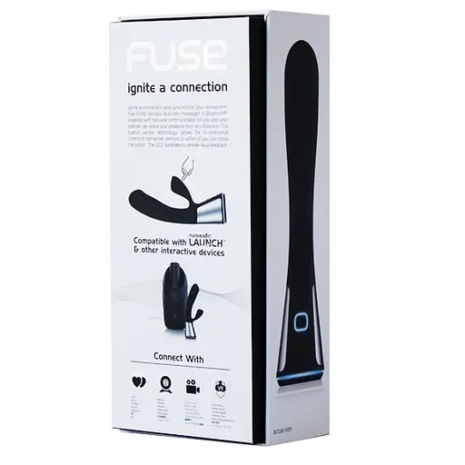 Вібратор-кролик Kiiroo Ohmibod Fuse 18 см чорний - фото 7