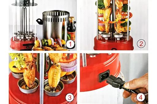 Электро шашлычница Livstar LSU-1320 1000 W - фото 3