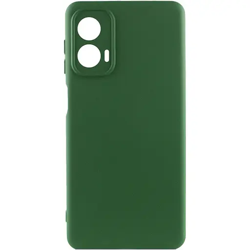 Чохол Silicone Cover Lakshmi Full Camera (AA) для Motorola Moto G24 Зелений / Dark green