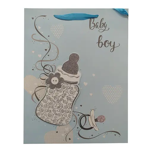 Подарунковий пакет 2369L-1(Blue), 40 х 30 х 0,1 Синій