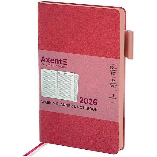 Щотижневик Axent 2026 Partner Soft Muse 125 x 195 мм рожевий (8527-26-1-A)