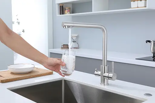 Смеситель для кухни с подключением к фильтру "Frosh" Nett FS-33 Нержавеющая сталь - фото 3