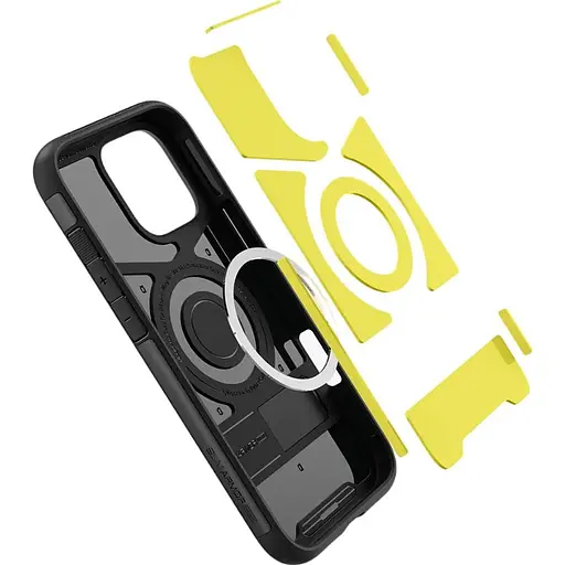 Оригинальный противоударный чехол Spigen Slim Armor (MagFit) MagSafe для iPhone 16 Pro (6.3") Black ACS08164 - фото 2