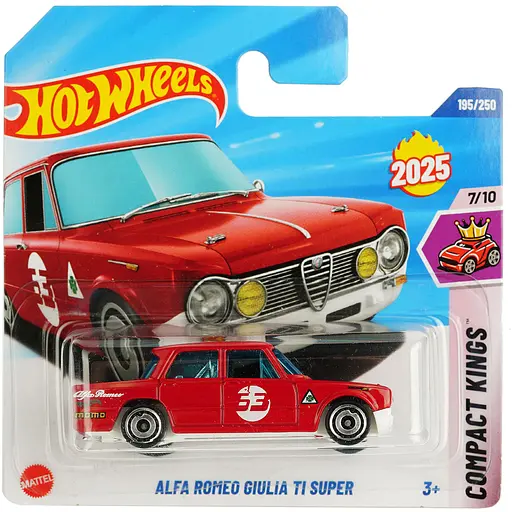 Базовая машинка Hot Wheels Compact Kings Alfa Romeo Giulia TI Super красная (5785) HYW40-N521   