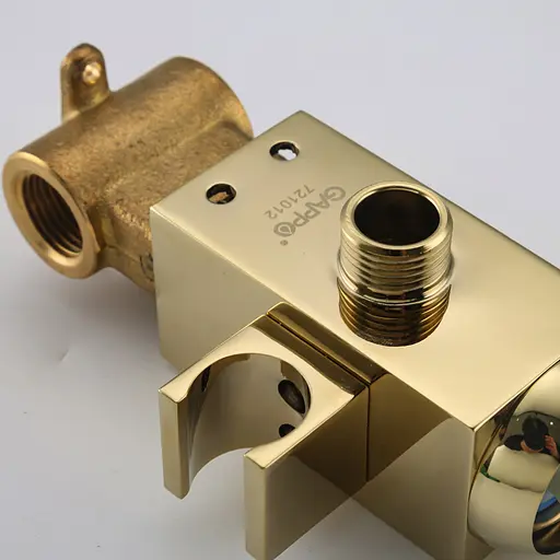 Набір гігієнічного душу прихованого монтажу Gappo G7207-3, золото, Золотий - фото 4