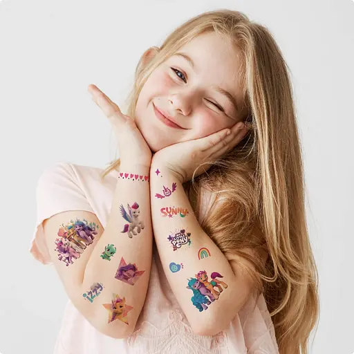 Набір дитячих тимчасових татуювань My Little Pony 200437, 4 аркуші - фото 2