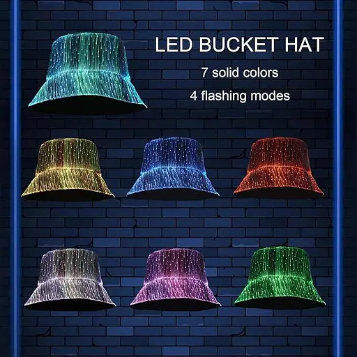 Світлодіодний капелюх-дзвіночок Lumisonata 7-колірний, рейв-аксесуар - фото 4
