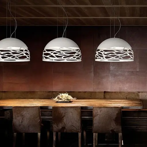 Світильник Лофт із білим різьбленим плафоном Ø 20 см | Арт. MJ 193-200 WT | Line F - фото 1