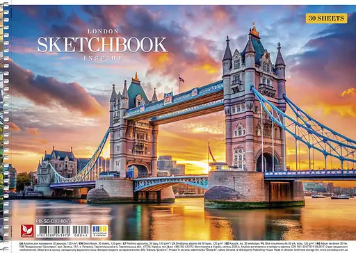 Комплект 3шт. альбомов для рисования. Альбом Школярик А4 30 л. 120г/м2 8044 4823088243970 - фото 4