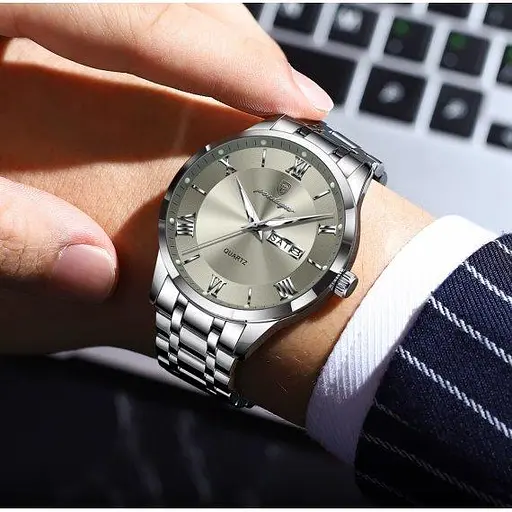 Мужские наручные часы Poedagar Berlin (Серебристый) - фото 5