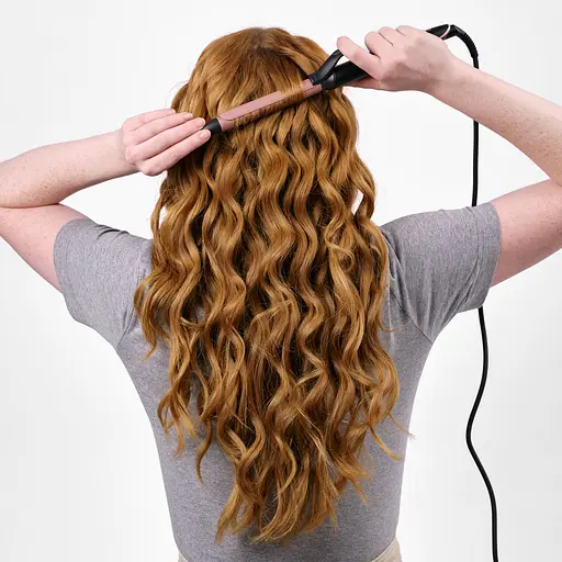 Плойка BaByliss 37 Вт, температурних режимів 6, D-19 мм, 160-210 С, термо коврик, кварц, кераміка, чорно-рожевий - фото 5