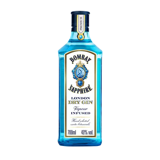 Набір: джин Bombay Sapphire 47% 0.7 л + напій Feeps Gin Garden Mix 300 г + набір склянок LeGlass 330 мл 6 шт.  - фото 2