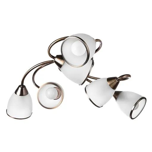 Люстра потолочная Brille классическая E14 60W BZ (LK-166C/6) - фото 3