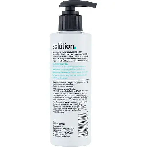 Гель для тела The Solution Salicylic Acid Clear Skin Body Gel 200 мл - фото 2