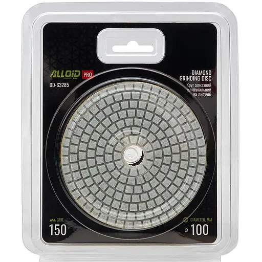 Круг алмазний Alloid Building Tools шліфувальний на липучці 100 мм зерно 150 (DD-63285) - фото 4