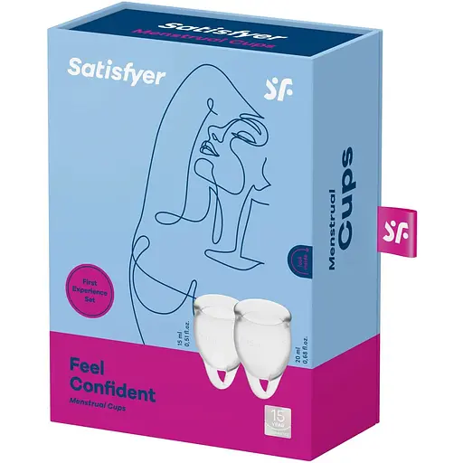 Набор менструальных чаш Satisfyer Feel Confident (Transparent) - фото 4