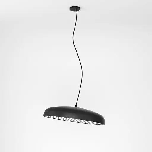 Підвісний стельовий світильник Babich Studio Mid Shaded Black (RAL 9005) - фото 1