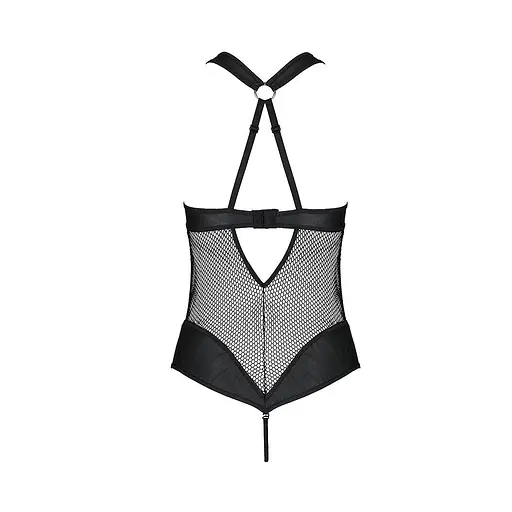 Сетчатый боди с халтером Amanda Body black - Passion L/XL - фото 4