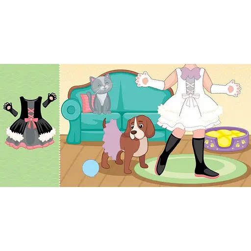 Детская книга с наклейками Одень куклу «Модница Алиса на карнавале» 615010 - фото 2