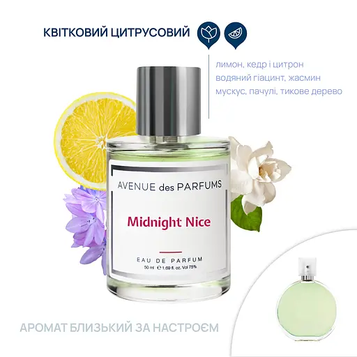 Парфюмерная вода Midnight Nice Avenue des Parfums 50 мл - фото 2