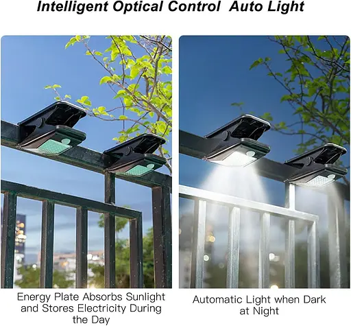 Сонячна лампа для саду 72 світлодіоди IP65 водонепроникна білий - фото 5