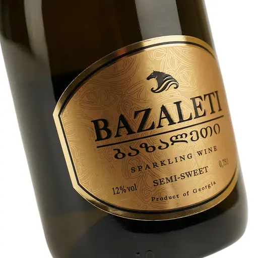Вино игристое Bazaleti Semi-Sweet, белое, полусладкое, 12%, 0,75 л - фото 5