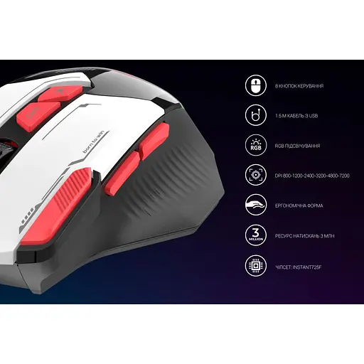 Мышь GamePro GM300 White [128892] - фото 3