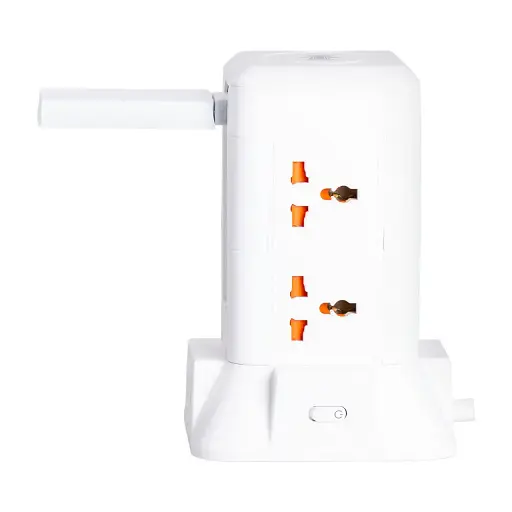 Сетевой фильтр-удлинитель Yiwu HP-5-1 TOWER B22 2.8 м 6 розеток 3USB + 1PD белый  - фото 9