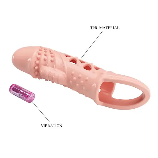 Насадка на пенис Pretty Love Penis Sleeve Cecelia 18.5 см телесный - фото 3