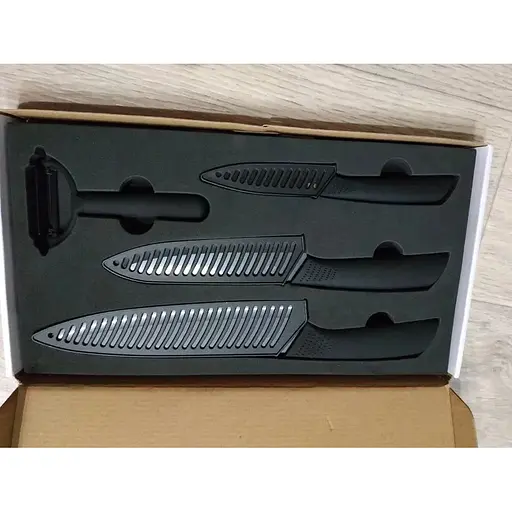 Набір керамічних кухонних ножів Huo Hou hu0010 4 предмети - фото 7