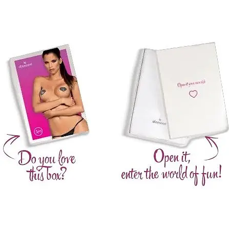 Накладки-сердечка на соски зі стразами Obsessive A750 nipple covers чорні One size - фото 4