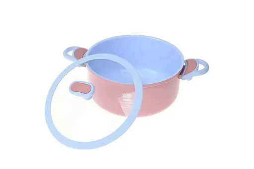 Набір посуду Lora Ravenna NA25KIT/PINK з 3 предметів рожево-блакитний - фото 3