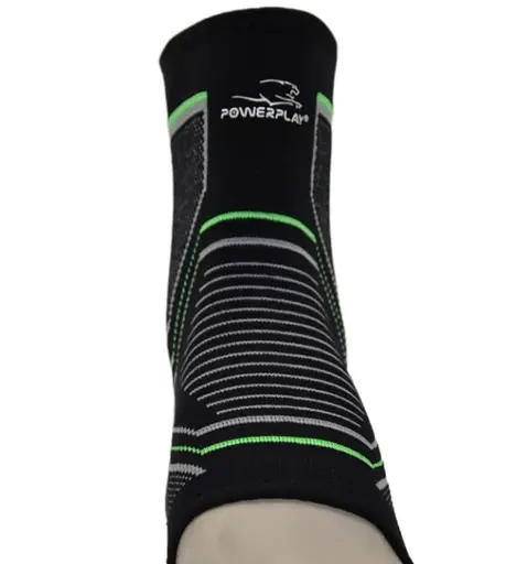 Бандажі на гомілкостоп PowerPlay 4100 Чорні L/XL (пара) (PP_4100_L/XL_Black) - фото 6