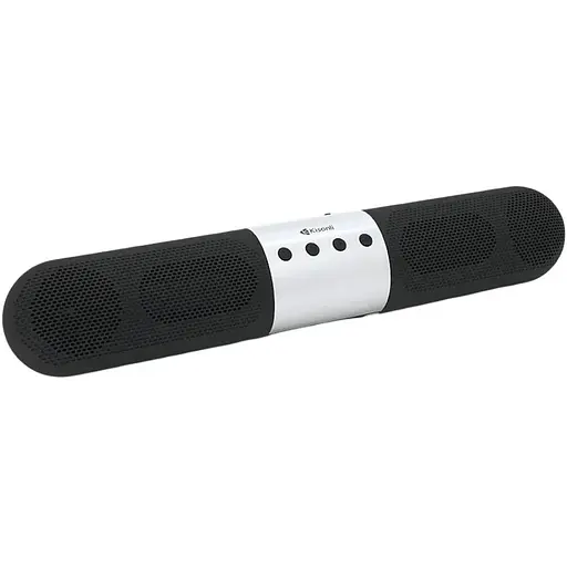 Колонка Kisonli LED-906 Bluetooth 5.0, 2х5W, 1800mAh, USB/TF/BT/FM/AUX, DC: 5V/1A, Black + Silver, BOX, Q40 - фото 1