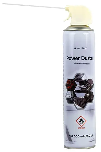 Стиснене повітря для видалення бруду Gembird CK-CAD-FL600-01, 600 мл, металевий балон - фото 1