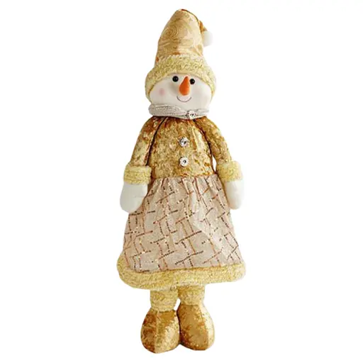 Новогодняя декоративная игрушка C 67888-1 с телескопическими ножками, снеговик