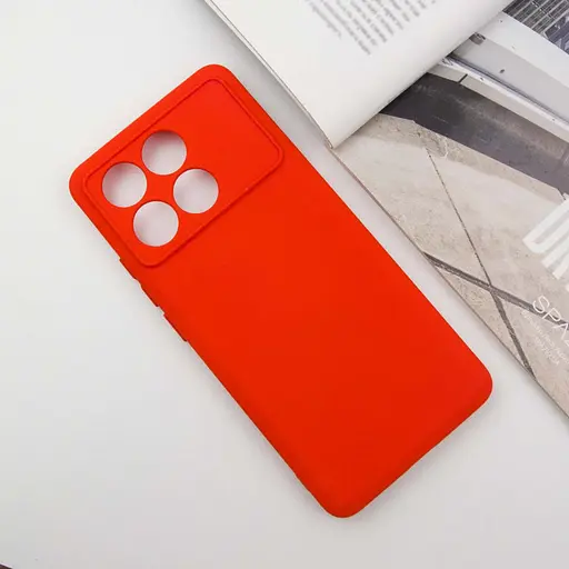 Чохол Lakshmi Silicone Cover Full Camera (A) для Xiaomi Poco X6 Pro Червоний / Red - фото 2