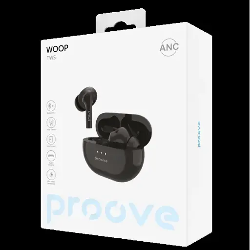 Навушники TWS Proove Woop with ANC black (TWWP00010001) UA - фото 6
