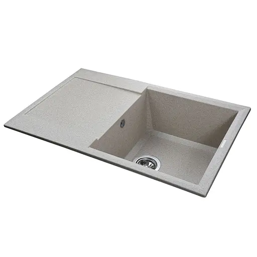 Кухонна мийка гранітна Globus Lux Komo мигдаль 790x500мм-А0008, Терра - фото 2