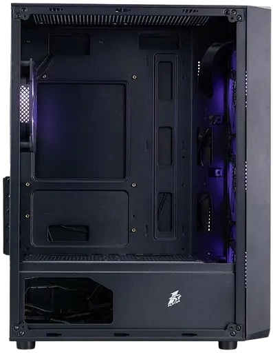 Корпус 1stPlayer FD3-M-BK-4F7 ARGB Black - фото 3