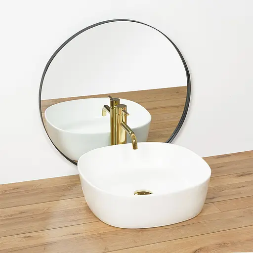 Умивальник Rea Elena white mat накладний білий REA-U7911, Білий матовий - фото 3