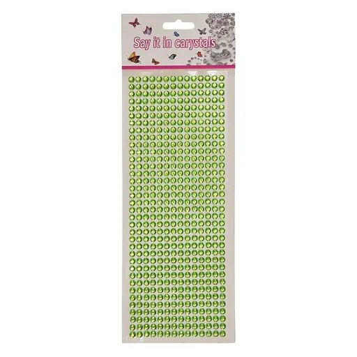 Наклейки декоративні Bambi XY-004(Green) на планшеті 504 шт - фото 1