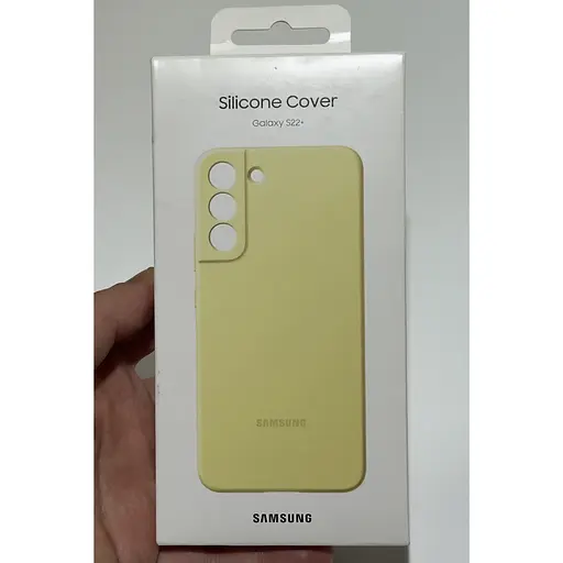 Оригінальний силіконовий чохол Samsung Silicone Cover для Samsung Galaxy S22 Plus (S906) Butter Yellow EF-PS906TYEGRU - фото 10